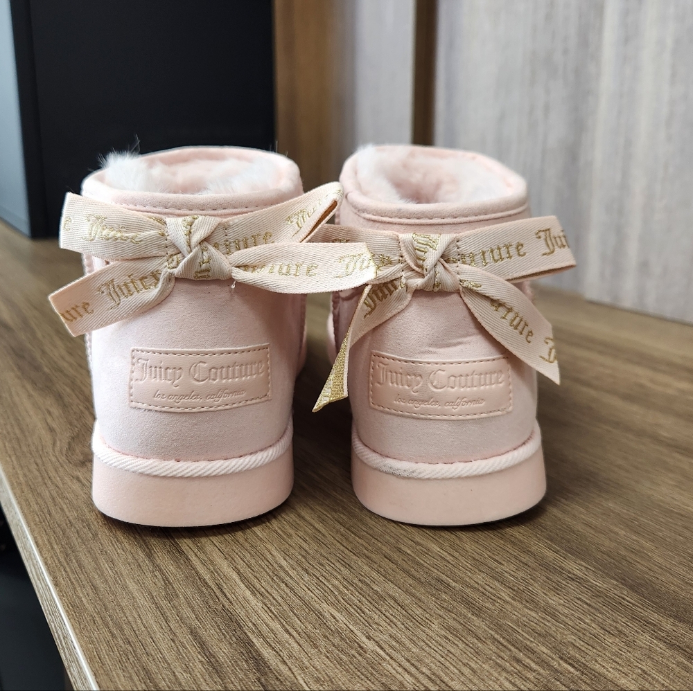 SZ 9 Juicy Couture Pink Mini Boots - Picture 2 of 5